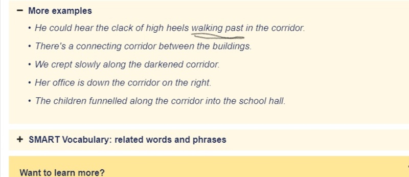 "walk past "是什麼意思? - 关於英语 (英国)的问题