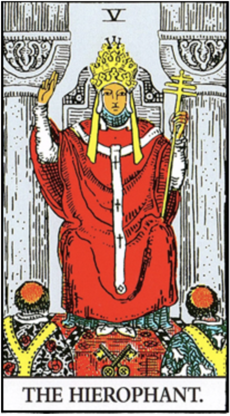 i know image of the hierophant, but i don"t know original hand