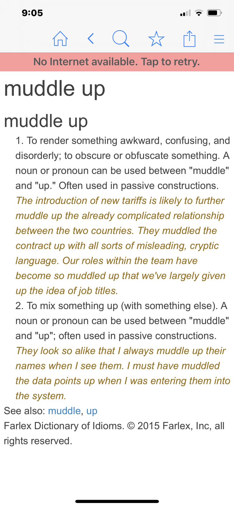 How do you say "1)Is muddle up an informal phrasal verb? 2)Can we say