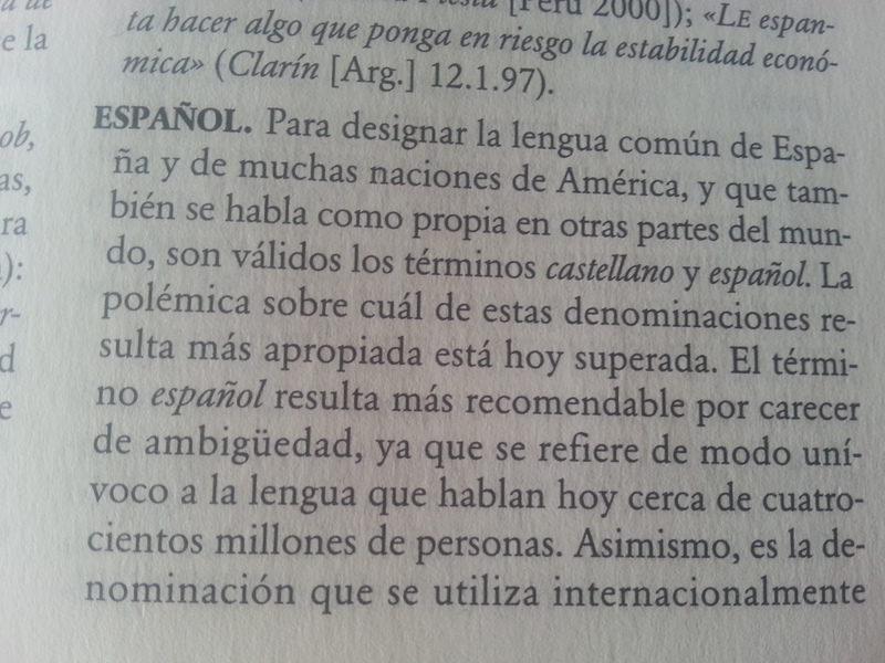 Mi profesor de filología románica nos ha explicado que español
