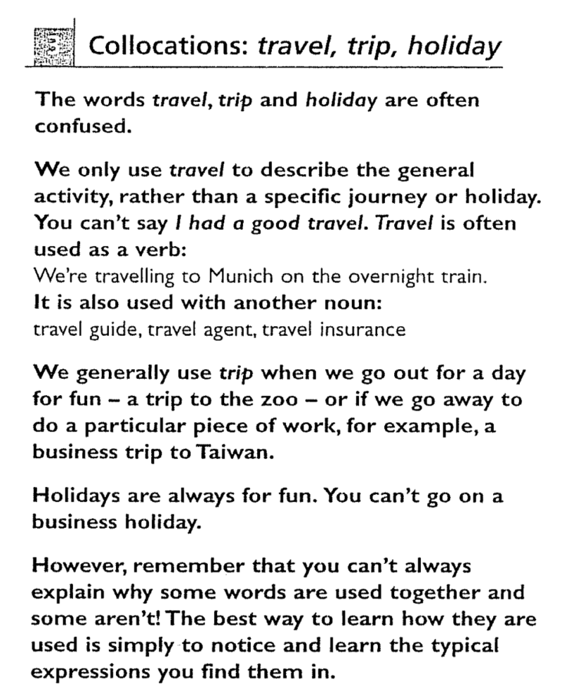 🆚What is the difference between "travel" and "trip " and "joinery" ? "travel" vs "trip " vs
