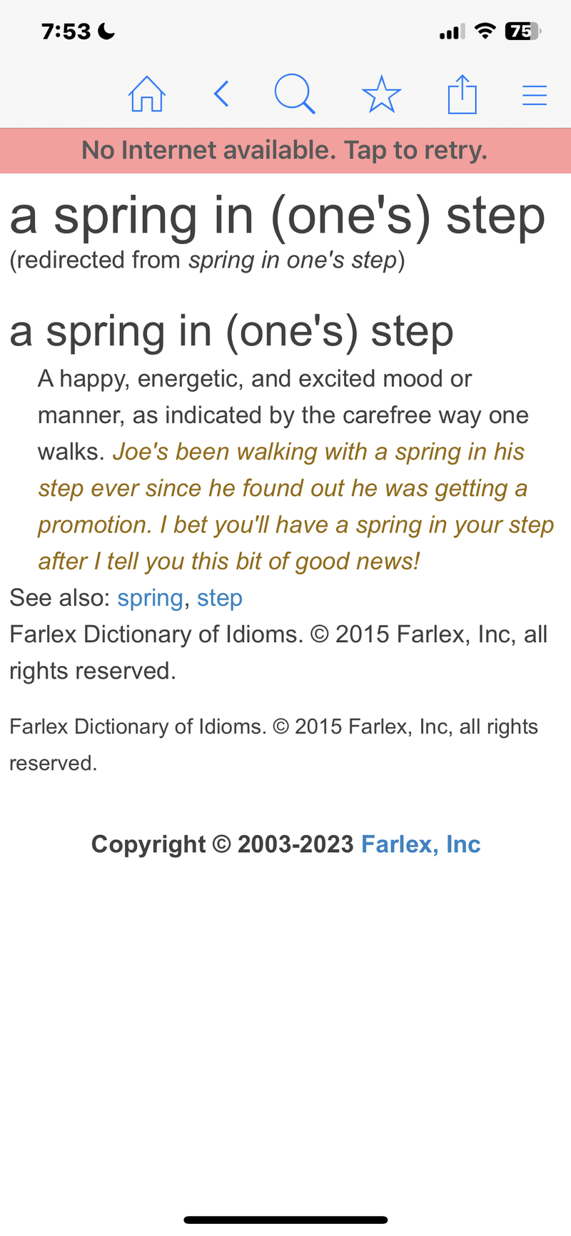 ¿Qué significa "put the spring back in my step" en Inglés (US)? HiNative