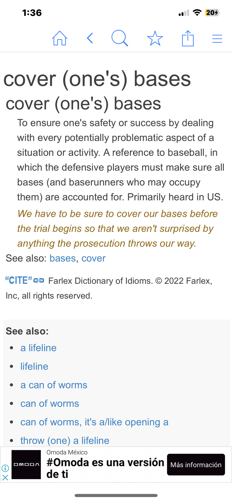 What is the meaning of "Cover our base"? Question about English (US