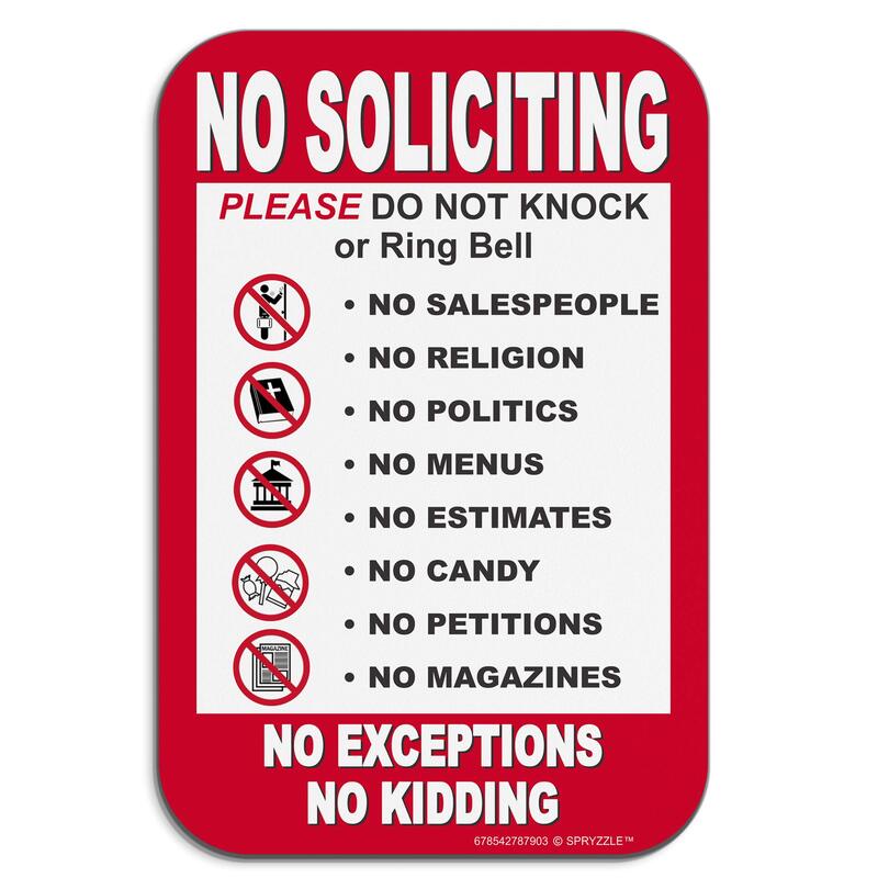 No Soliciting HiNative printable-no-soliciting