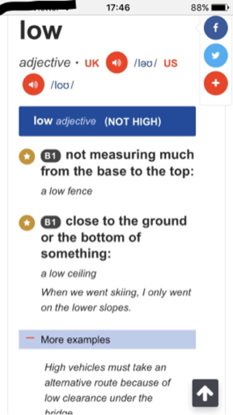 What Is The Meaning Of LOW Question About English US HiNative