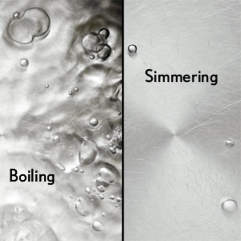 Hi, natives;) What's the difference between the words "to simmer" and