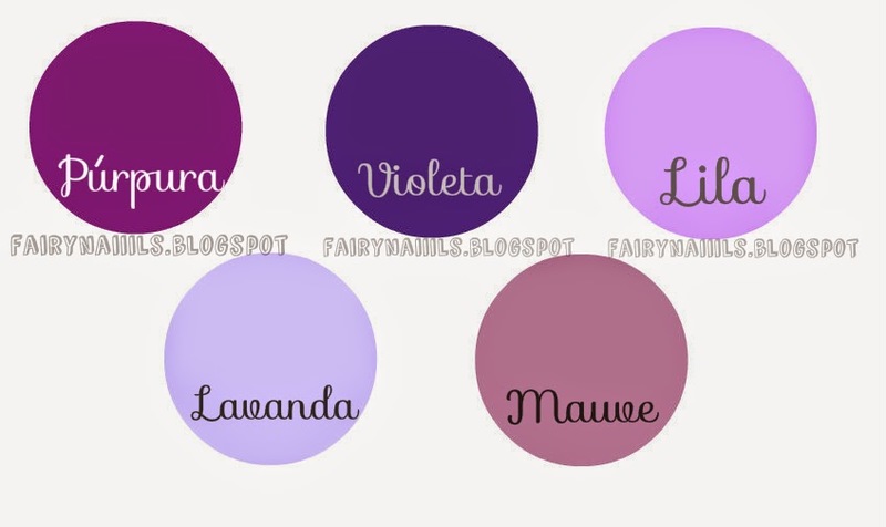 Violeta purple in spanish Colours in