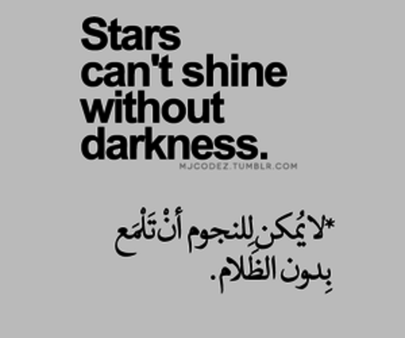 starscantshinewithoutdarkness是什么意思