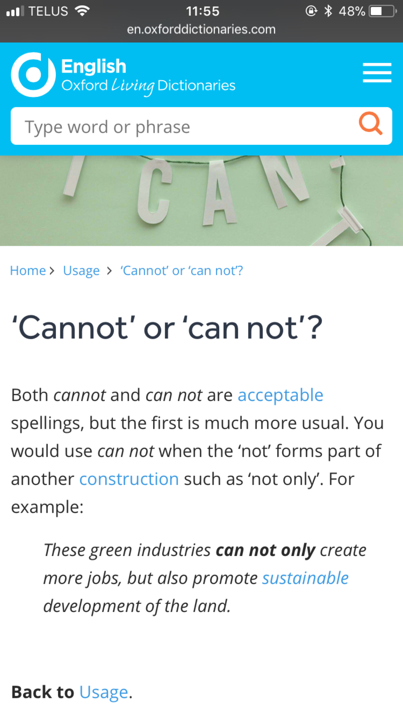  What Is The Difference Between cannot And can t And can Not 