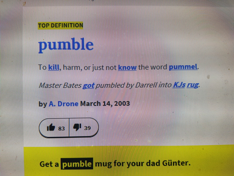 do you know both the words pummel and pumble? do you use both?? are