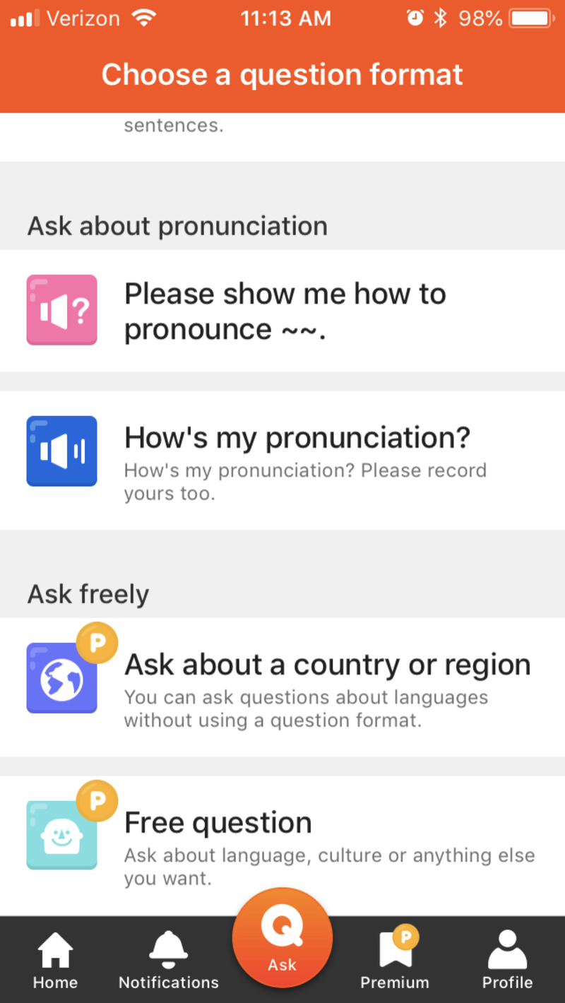 I'm trying to test my pronunciation via merriam webster APP through its