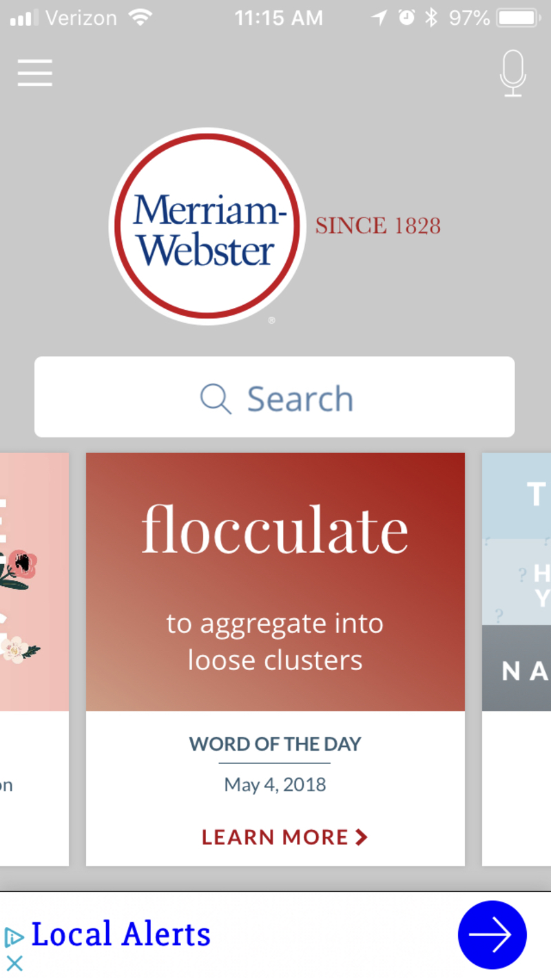 I'm trying to test my pronunciation via merriam webster APP through its