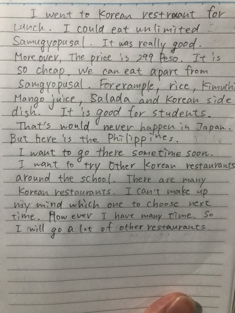 could you check and correct my english?