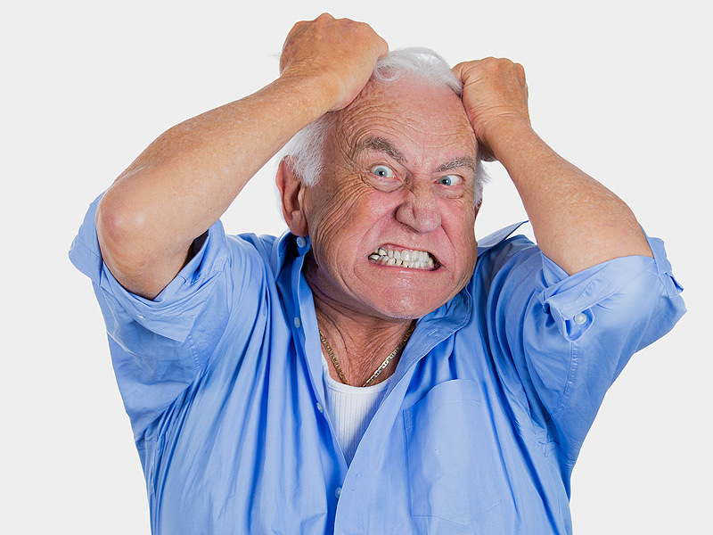 请教我一个使用 "agitate" and "agitated" 的例句.