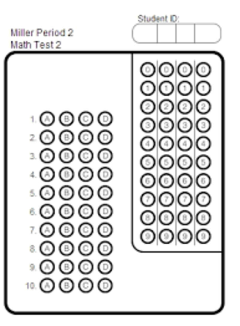 Bubble Sheet 是什么意思 关于英语 美国 Hinative