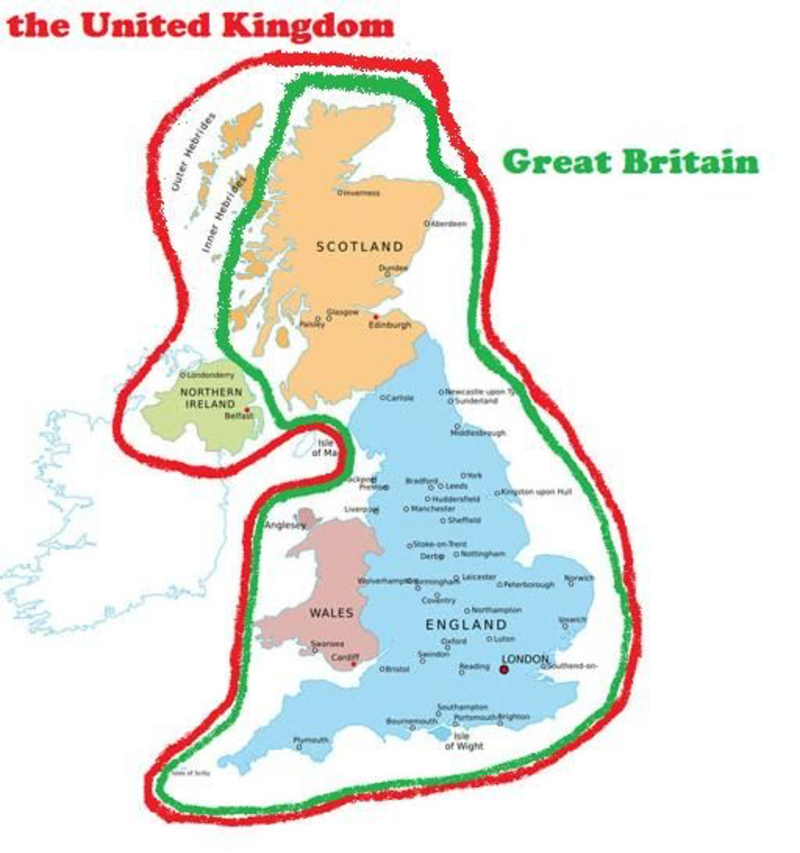 Difference between England united Kingdom and great Britain? | HiNative