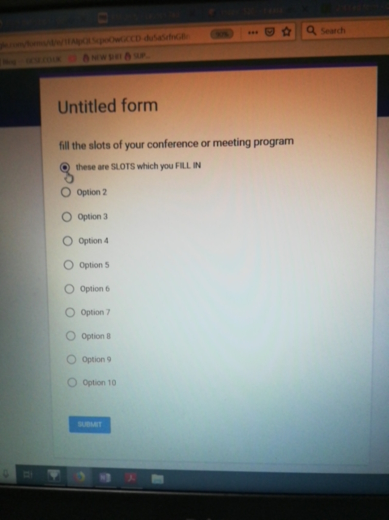 What is the meaning of "fill the slots of your conference or meeting
