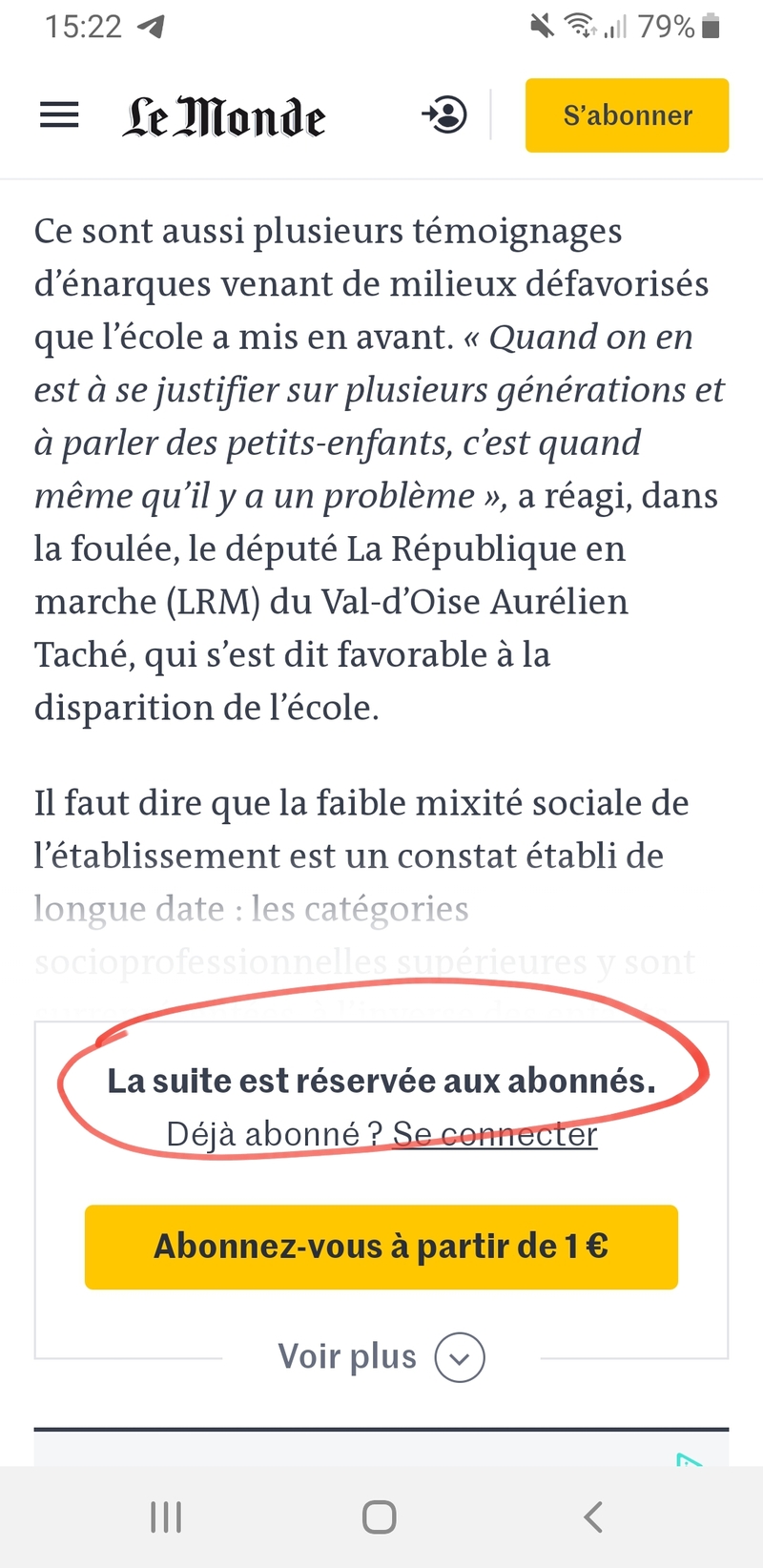 Article Reserve Aux Abonnes とはどういう意味ですか フランス語 フランス に関する質問 Hinative