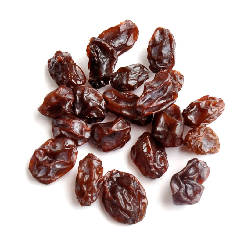 How do you say ""As a kid I used to eat raisins as a snack."" in