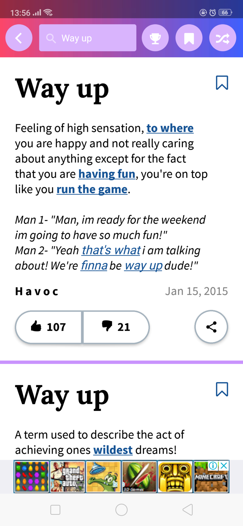 Way Up 是什麼意思 關於英語 美國 的問題 Hinative