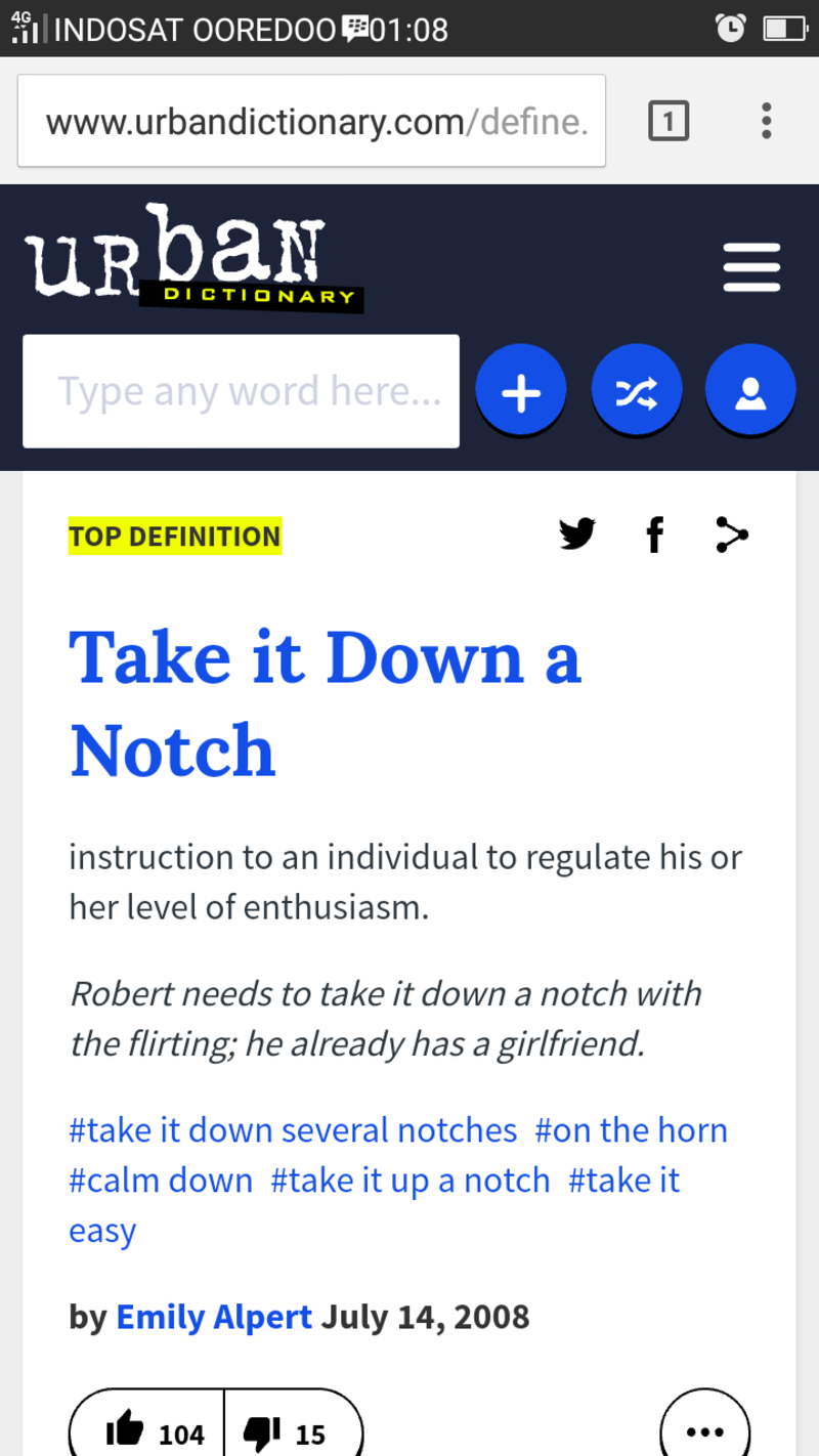  take it down a notch hinative