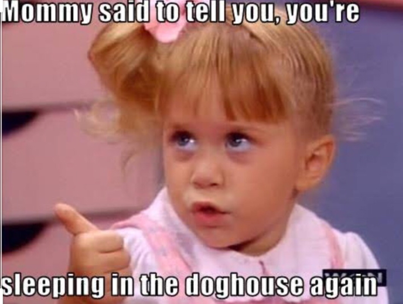 What is the meaning of "“He was in the doghouse.” I know the meaning