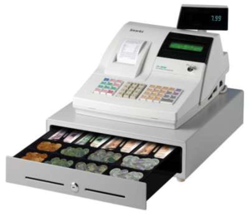 What is the meaning of "the cash register"? Question about English