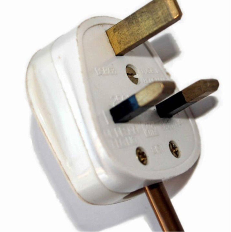 What is the meaning of "plugged lamp "? Question about English (UK