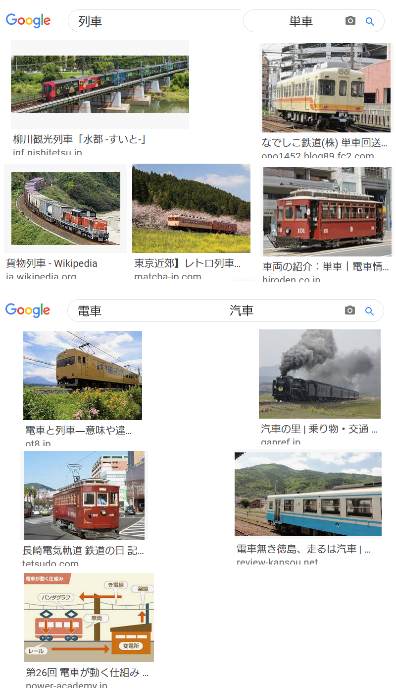 列車 和 電車 的差別在哪裡 Hinative