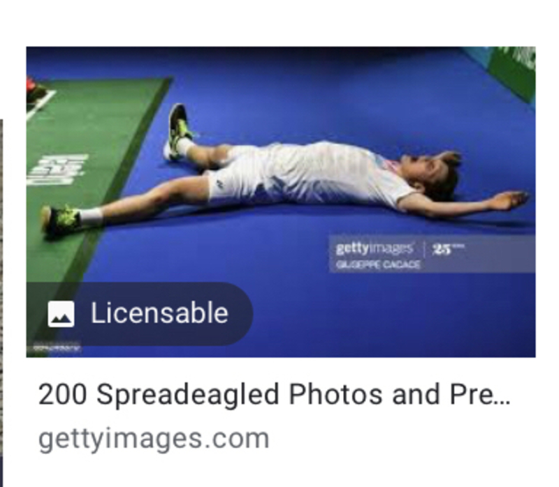 "He’s now all but spread-eagle in the grass. She stops, giving him more