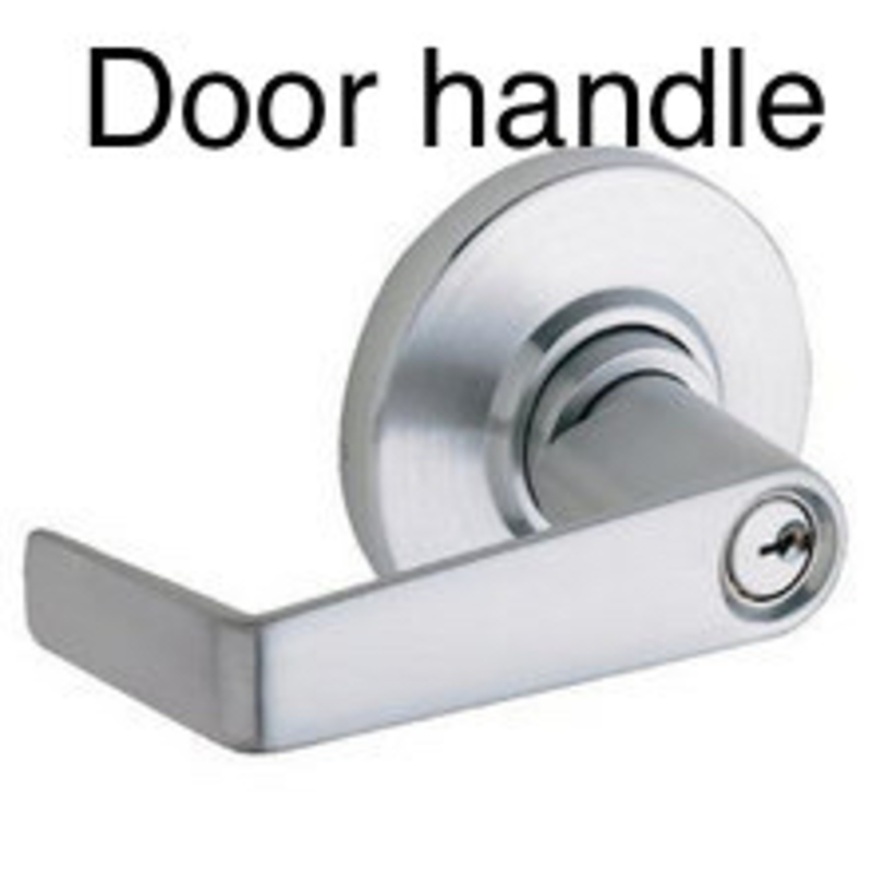 🆚What is the difference between "knob" and "doorhandle" ? "knob" vs