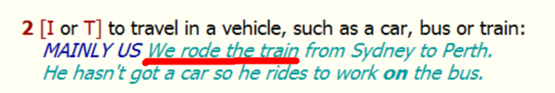 Sentences With Rode Can we say